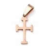 304 Stainless Steel Pendants STAS-P253-01RG-1