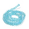 Transparent Electroplate Glass Beads Strands LS-EGLA-A039-T3mm-L20-2
