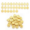 Alloy Pendant Cabochon Settings For Enamel PALLOY-YW0001-10KCG-3