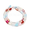 Electroplated Glass Beads Strands EGLA-P067-01A-05-2