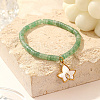 Natural Green Aventurine Stretchy Beaded Bracelets FW4097-3-2