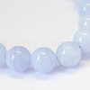 Grade AB+ Natural Blue Lace Agate Round Bead Strands X-G-E334-8mm-18-2