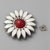 Zinc Alloy Enamel Buttons BUTT-WH0028-37B-03-1