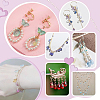 100Pcs 10 Colors Gradient Color Glass Pendants PALLOY-PH01757-3