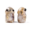 Natural Crazy Agate Monster Figurines DJEW-N003-01H-1