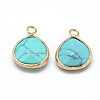 Synthetic Turquoise Pendants G-Q963-03-2