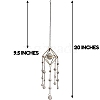 Metal Bicone & Sun Hanging Ornaments PW-WG19880-01-4