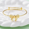 Brass Cuff Bangles for Women BJEW-U025-04G-2