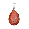 Natural Red Jasper Pendants PW-WGF34F4-08-1