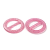 Flat Round Resin Buckle Clasps CRES-WH0013-15K-2