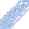 Electroplate Imitation Jade Glass Beads Strands EGLA-Q139-01A-B07-1