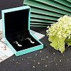 60Pcs 2 Styles Brass Stud Earring Findings KK-CA0001-35G-5
