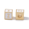 Rack Plating Brass Enamel Beads KK-B060-04G-04Z-1