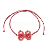 3Pcs 3 Colors Glass Seed Beads Braided Bead Bracelets BJEW-MZ00230-4
