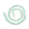 Electroplate Opaque Glass Beads Strands EGLA-U004-02F-2
