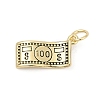 Brass Enamel Pendants KK-U062-56G-1