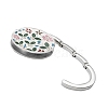 Baking Paint Zinc Alloy Crystal Rhinestone Bag Hanger BAGH-F001-B02-2