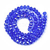 Electroplate Glass Beads Strands EGLA-A034-T6mm-B27-2
