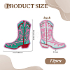 12Pcs Computerized Embroidery Polyester Iron on/Sew on Patches DIY-PH0035-83-2