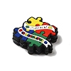 Autism Theme Silicone Focal  Beads SIL-G011-10B-2
