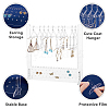 SUPERFINDINGS 1 Set Transparent Acrylic Earring Hanging Display Stands EDIS-FH0001-09-4
