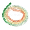 Transparent Painted Glass Beads Strands X1-DGLA-A034-T1mm-A04-5
