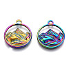 201 Stainless Steel Pendants STAS-N098-141M-3