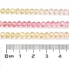 Transparent Painted Glass Beads Strands X1-DGLA-A034-T3mm-A09-3