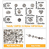  130Pcs 13 Styles Tibetan Style Alloy Beads FIND-TA0002-75-4