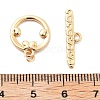 Brass Toggle Clasps KK-L222-011G-3