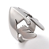 304 Stainless Steel Spartan Soldier Helmet Finger Rings for Men RJEW-U005-05AS-1