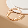 Natural Pearl Beaded Stretch Bracelet for Women BJEW-JB08868-05-4