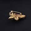 Butterfly Alloy Rhinestone Brooch PW-WGA77D9-01-3