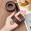 2M Flat Single Face Lychee Pattern Imitation Leather Band LC-WH0010-02A-02-3