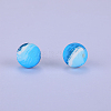 Printed Round Silicone Focal Beads SI-JX0056A-24-1