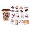 30Pcs Coffee PET Waterproof Stickers PW-WG3F8D7-04-1