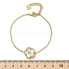 304 Stainless Steel Cable Chain Charm Bracelets for Women BJEW-U024-03G-01-5