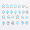 Initial Letter A~Z Alphabet Enamel Charms ENAM-X0018-02-1