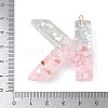 Resin Pendants RESI-B029-01P-K-3