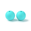 Round Food Grade Eco-Friendly Silicone Focal Beads SIL-F003-01E-3