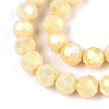 Anti-Tarnish Electroplate Glass Beads Strands EGLA-T021-8mm-15-13-3