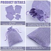 Beebeecraft 16Pcs 4 Styles Polyester Imitation Burlap Packing Pouches Drawstring Bags ABAG-BBC0001-01C-6