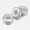 Flat Round Brass Spacer Beads X1-KK-L106A-01S-1
