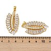 Rack Plating Brass Clear Cubic Zirconia Pendants KK-L236-04A-G-3
