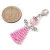 Angel Glass Seed Beads Pendants Decrotions HJEW-MZ00112-01-3