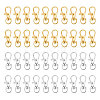 CHGCRAFT 40Pcs 2 Colors Alloy Swivel Lobster Claw Clasps PALLOY-CA0002-23-1-1