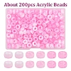 200Pcs Acrylic Beads KY-YW0002-06C-1