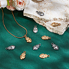16Pcs 2 Colors 304 Stainless Steel Pendants STAS-HY0002-04-4