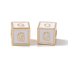 Rack Plating Brass Enamel Beads KK-B060-04G-04G-2