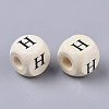 Printed Natural Wood Beads LS-WOOD-T026-001H-2